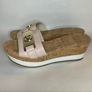 Michael kors cork wedges